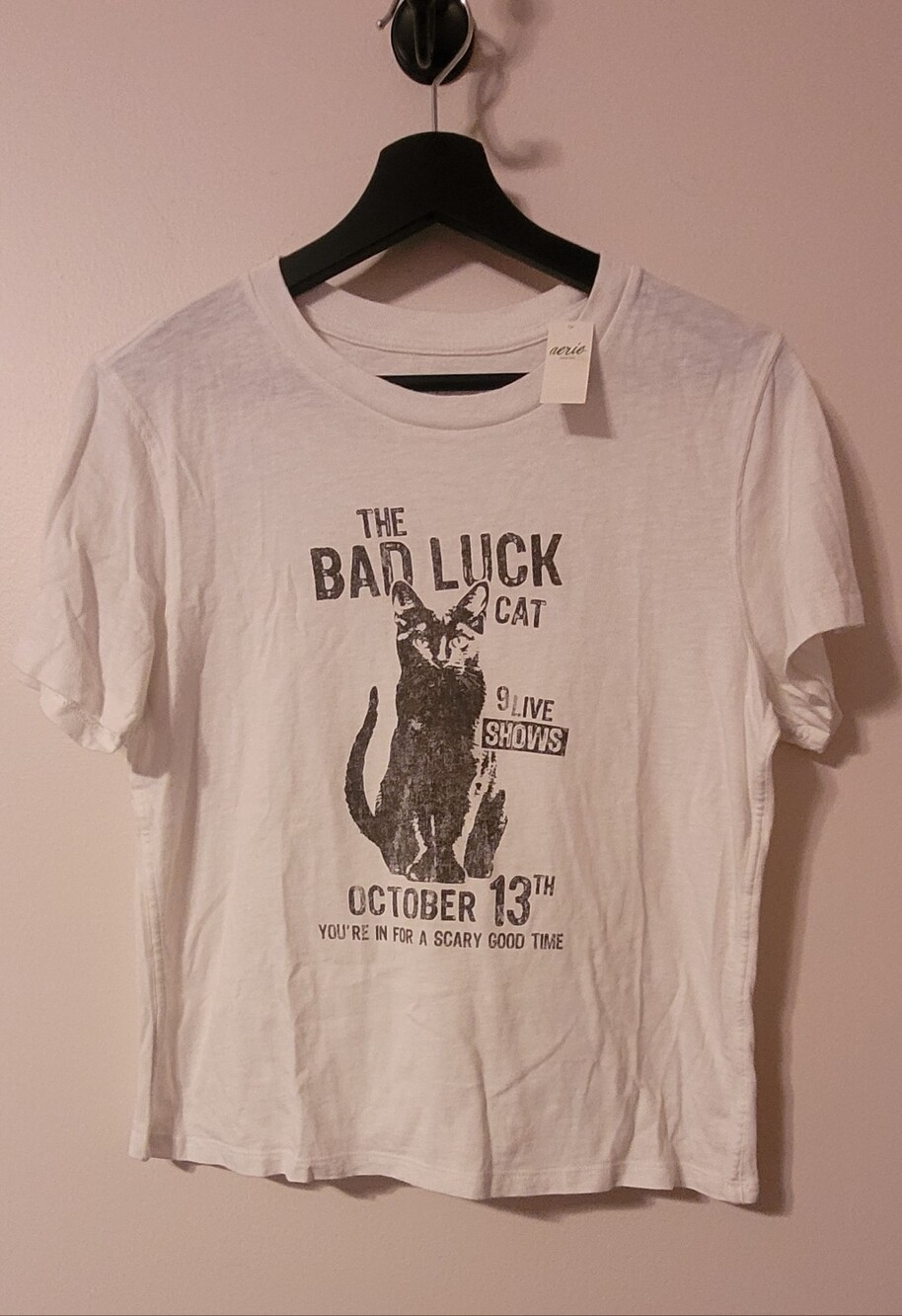 Aerie The Bad Luck Cat Tee Size S NWT